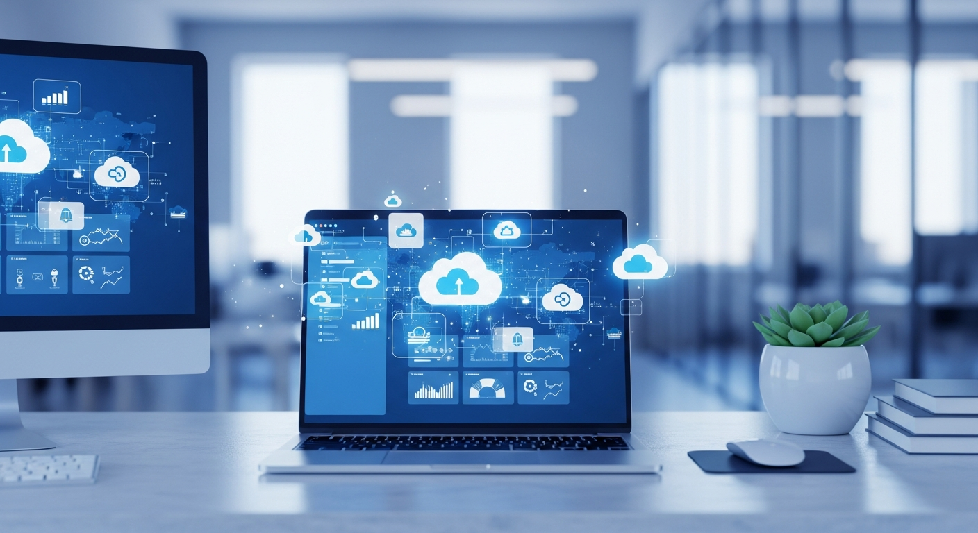 Moderner Cloud-Arbeitsplatz mit Microsoft 365